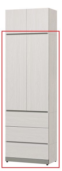 凱倫2.5尺三大抽衣櫥